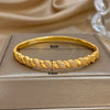 Geometric Twisted Micro Inlaid Zircon Cuff Bracelet for Women Gold Plated Copper Stacked Bangle Bracelets Jewelry Gifts - Image 6