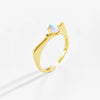 Dplaopa Silver Colorful Geometric Zircon CZ Open Adjustable Ring Party Women Jewelry Gift - Image 7