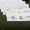 Handmade Multicolor Ceramic Flower Earrings With Stainless Steel Pin And Eye-catching Jewelry - Image 3