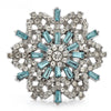 Exaggerated Rotatable Christmas Snowflake Brooches Pins for Women Unisex 6-color Winter Flowers Year Party Brooch Gifts - Image 2