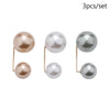 Imitation Pearl Double Head Brooch Pin Waist Clip Set - Image 15