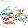 10Pcs Women's Gold Plated CZ Paved Heart Star Charm Colorful Wire Braided Rope Bracelets Adjustable - Image 6