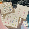 7Pairs/Set Fantastic Fairy Colorful Moon Star Stud Earrings Set Women Y2K Purple Pink Earring Cute Jewelry Girls Gift - Image 5