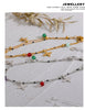 Colorful Bead and Flower Chain Anklet in Gold-Tone or Silver-Tone - Image 13