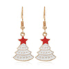Christmas Tree Drop Earrings Small Bell Snowflake Earings for Women Cute Bowknot Dangle Earring Year Gift - Image 18
