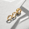 La. Muses Irregular Twisted Wide Faced Stainless Steel Women's Ring Pvd Gold Plated Jewelry Accessories - Image 6