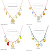 316L Stainless Steel Golden Sun Heart Ocean Multi-Pendant Necklace Women Summer Beach Rope Chain Vacation Jewelry - Image 3