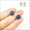 Palm Oval Flower Connectors Antique Silver Plated Blue Resin Eyes For Bracelets Charms Making Jewelry Hcjbab - Image 15