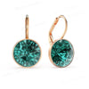 Bella Drop Earring for Women Christmas Birthday Austrian Crystals Round Cut Dangle Silver Gold Color Pierced Jewelry - Image 9