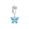 Faux Fake Belly Butterfly Fake Belly Piercing Heart Clip On Umbilical Navel Fake Pircing Moon Star Leaves Cartilage Earring Clip - Image 10