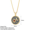 Stainless Steel Chain Necklace with Colorful Pendant Designs - Image 35