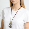 Long Chain Geometric Pendant Wooden Necklaces Pendants Sweater Necklaces Handmade Jewelry Gifts For Women - Image 27