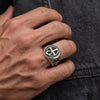 Punk Ankh Cross Rings for Men,Vintage Stainless Steel Signet Ring Statement Ring,Religious Amulet Jewelry Gift - Image 1