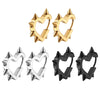 Creative Hip-Hop Rivet Heart Hoop Earrings For Women Stainless Steel Geometric Ear Buckle Piercing Cool Rock Punk Stud Jewelry - Image 6