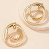 Gold Color Twisted Big Hoop Earrings For Women Night Club Party Girls Drop Earrings Geometric Statement Earrings - Image 4