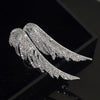 Classic Sparkling Rhinestone Angel Wings Brooches for Women Dress Buckle Feather Brooch Pins For Man Suit Elegant Jewelry Gifts - Image 1
