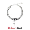 Hip Hop Obsidian Star Bracelet For Men Women Punk Design Titanium Steel Charm Couple Jewelry Kpop Gift - Image 16