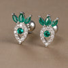 Tiny Green Crystal Stainless Steel Cartilage Stud Earrings 2 Pieces - Image 7