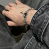 Men Bracelet Retro Black Zircon Star Chain Women Stainless Steel Punk Bracelets on Hand Unisex Jewelry Couple Accessories - Image 2