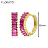 13mm Crystal Hoop Earrings for Women Silver Needle Zircon Huggie Small Earrings Hoop Piercing Jewelry Gifts - Image 50