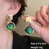 Green Color Hanging Earrings for Women Crystal Wedding Jewelry Imitation Pearl Drop Earrings Boucle Oreille - Image 21