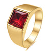 Big Square Cut Stone Signet Ring Large Colour Quartz Cocktail Ring For Women Men Jewelry Party Gifts - Image 12