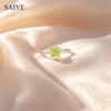 Oval Cut Colorful Zircon Adjustable Ring Silver Multicolor Birthstone Stackable Rings for Women Daily Jewelry - Image 1