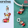 Silver Charms Beads Snowman Christmas Halloween Charm Pendent Fit Charm Bracelet Women Jewelry Gift - Image 14