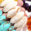 Vintage Acrylic Amber Elastic Geometric Bracelets Bangles for Women Stretchy Resin Big Cuff Bracelet Jewelry - Image 4