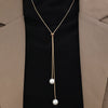Minimalist Temperament Long Pull-out Adjustable Pearl Tassel Pendant Y-shaped Chain Necklace for Women Collar Chain Jewelry Gift - Image 8
