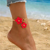 Cherry Blossom Charm Anklets for Women Summer Beach Accessories Gold Color Chain Anklet Leg Bracelets Wedding Gift - Image 7