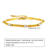 Charms Tennis Bracelet for Women, Cubic Zirconia Chain Bracelet Adjustable,Stainless Steel Miami Link CZ Bangle Gift - Image 22
