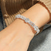 Wedding Bridal Jewelry 1-10 Row Cuff CZ Rhinestone Crystal Stretch Strand Bracelet Bangle - Image 38