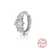 Constellation Zircon Hoop Earring Silver Piercing Unique Design Jewelry Unisex Versatile Earring - Image 11