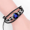 12 Constellation Zodiac Sign Charm Luminous Bracelets Men Women Vintage Multilayer Wrap Leather Chain Bangle Birthday Jewelry - Image 2