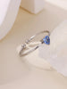 Zircon Heart Birthstone Rings For Women Stainless Steel Gold Color Birthstone Ring Aesthetic Wedding Jewelry Gift - Image 9