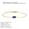 Stainless Steel Bangle 7 3MM Square Birthstone Bracelet Sparkling Rhinestone Accessories Gift - Image 10