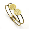 Saint Benedict Cspb Medal Bracelet for Women Men Stainless Steel Gold Silver Color Round Double Line Bangle Jewelry - Image 4