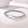 Minimalist Stretch Cross Bracelet for Women,Round Beads Bracelets，Stainless Steel Jewelry Gift - Image 8