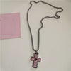 Gothic Y2K Pink Cross Heart Pendant Chain Choker Necklace For Women Egirl Hip Hop Punk Charms Aesthetic Jewelry Emo Accessories - Image 4
