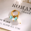 Jolivie Stainless Steel Stone Earrings Women Bohemia Vintage Hoop Earrings for Women Ear Jewelry Gift - Image 7