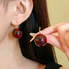 Vintage Brown Leopard Round Bead Drop Earrings for Women Resin Ball Geometric Ear Buckles Earrings Jewelry Gifts - Image 2