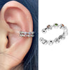 1Pc Hollow Geometry Rainbow CZ Cuff Wrap Clip On Earrings Women Girls Climber Ear Cartilage Bone Clips Fake Earring Non Piercing - Image 6
