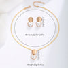 Pair of Heart Shaped Pearl Earrings And Necklace Set Elegant Jewelry Combo for Women - Image 6