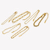 Blade Chain Figaro Chain Twists Chain Bracelet Gold Plated 316L Stainless Steel Jewelry Women's Hand Bracelets - Image 6