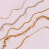 Stainless Steel Pvd Plating Waterpoof Rhinestone Zircon Freshwater Pearl Rope Chain Gold Color Anklets For Women - Image 3