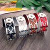 Adjustable Hollow Out 032 Arm Cuff Armlet Pu Leather Metal Fit 18mm Snap Button Bangle Bracelet Charm Jewelry For Women Gift - Image 4