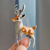 Enamel Lovely Sika Deer Brooches For Women Unisex Clothing Suit Accessories Alloy Deer Animal Brooch Pins Jewelry Gifts - Image 2