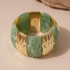 Wide Acrylic Cuff Bracelet with Irregular Geometric Design - Image 37