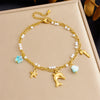 316L Stainless Steel Sea Shell Starfish Pearl Ocean Series Anklets For Women Foot Chains Anti-Rust Jewelry Gift - Image 10